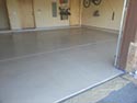 Home Garage with Pigmented Epoxy Flooring
