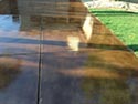 Detailed view of clear sealant on Driveway