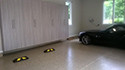 Garage with Epoxy Flake Flooring