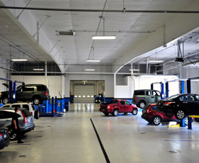 Garage Epoxy floor coating installed in a residential garage